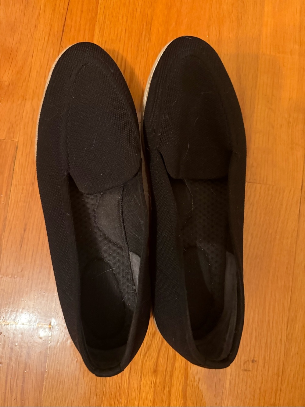 Kelly & Katie Black Slip-On Knit Comfort Flats